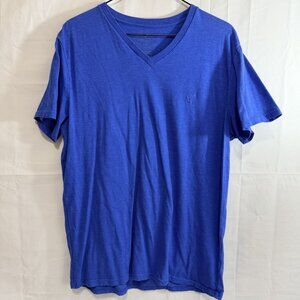 American Eagle Men Athletic Fit AE Legend V-Neck Short Sleeve T-Shirt Royal Blue